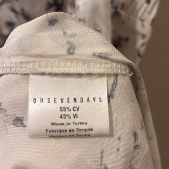 Oh Seven Days - Elegant Floral White maxi Dress - NWT - size 3X - sleeveless - Picture 5 of 9